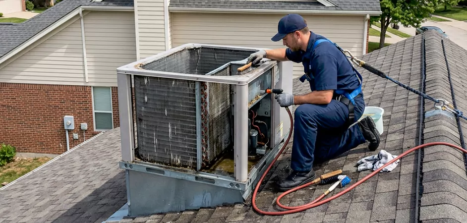 Rooftop Unit Cleaning in Irvington