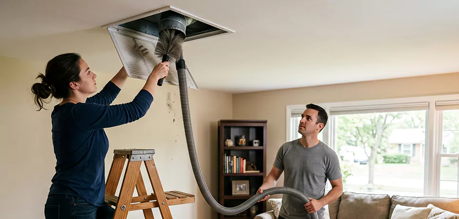 Roof and Wall Exhaust Cap Cleaning in Irvington