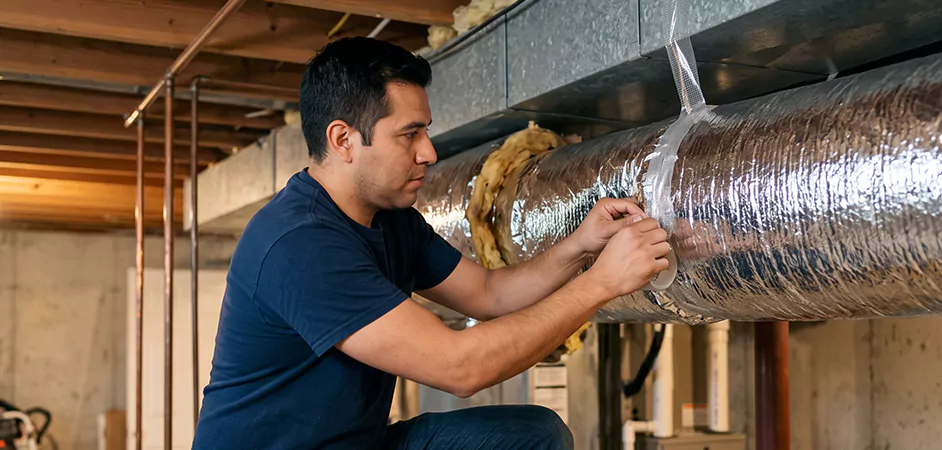 Duct Insulation Upgrade in Irvington