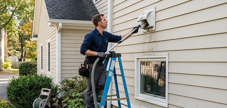 Exterior Vent Cap Cleaning in Irvington